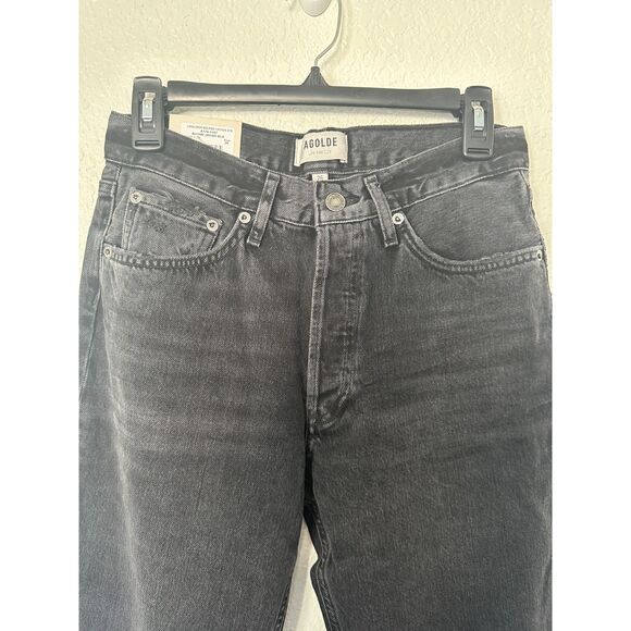 NWT AGOLDE Lana Crop Mid Rise Vintage Straight Leg Jeans in Rhyme Size 26 - Picture 5 of 10